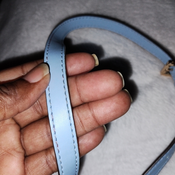 Michael Kors Fulton Small Logo Debossed Leather Canteen Crossbody Bag GUC - Picture 10 of 13